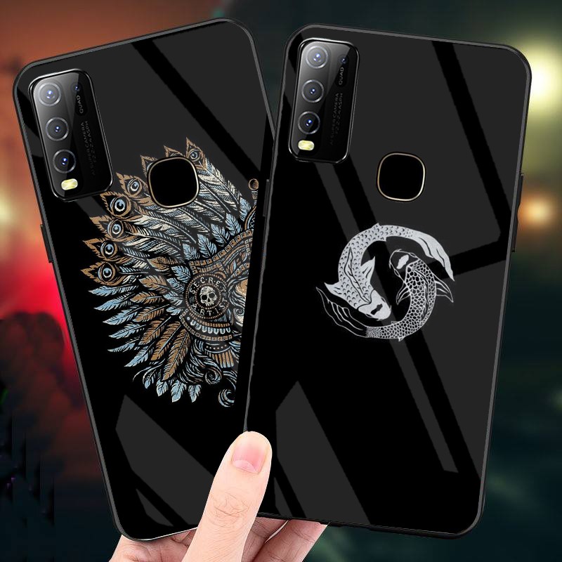 Ốp Lưng VIVO Y30,Y30I,Y50 mặt kính cường lực cao cấp thiết kế riêng