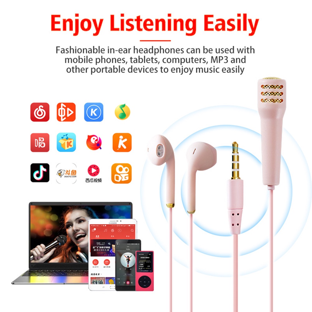 Tai Nghe Nhét Tai Mini All-One K Có Dây Chất Lượng Cao