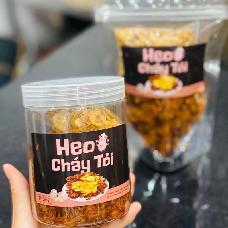 Khô heo cháy tỏi hũ 200gr