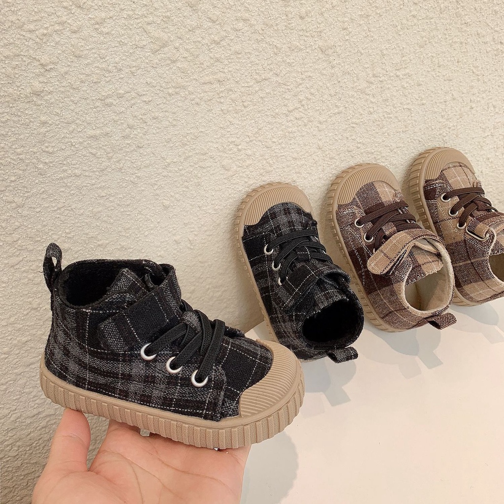 Giày Vải Canvas Đế Mềm Thoáng Khí Dễ Phối Đồ Thời Trang Mùa Xuân Cho Bé Gái