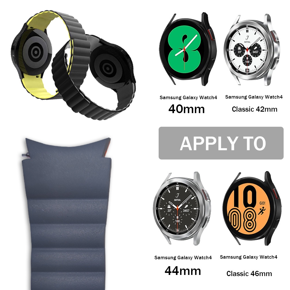 Dây Đeo Silicon Có Khóa Nam Châm Cho Samsung Galaxy Watch 4 40mm 44mm 42/46mm