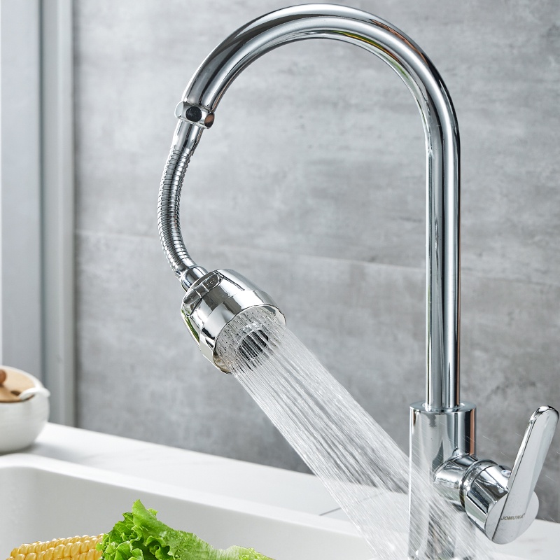 Vòi Nước Bồn Rửa Chén Vòi Rửa Chén Tăng Áp Xoay 360 Độ 3 Chế Độ Nước Sun.z