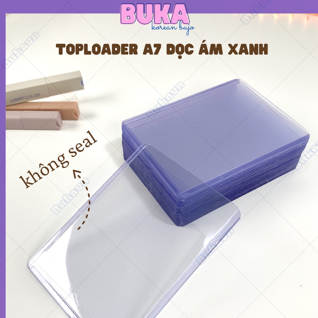 Toploader Buka set 5 - 10 chiếc kích thước A7 - B8 đựng card ảnh idol Kpop, đựng card Anime