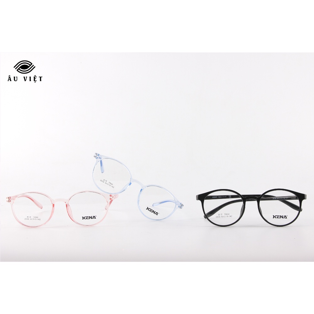 Gọng kính nhựa Kena 2038 dáng tròn Full box