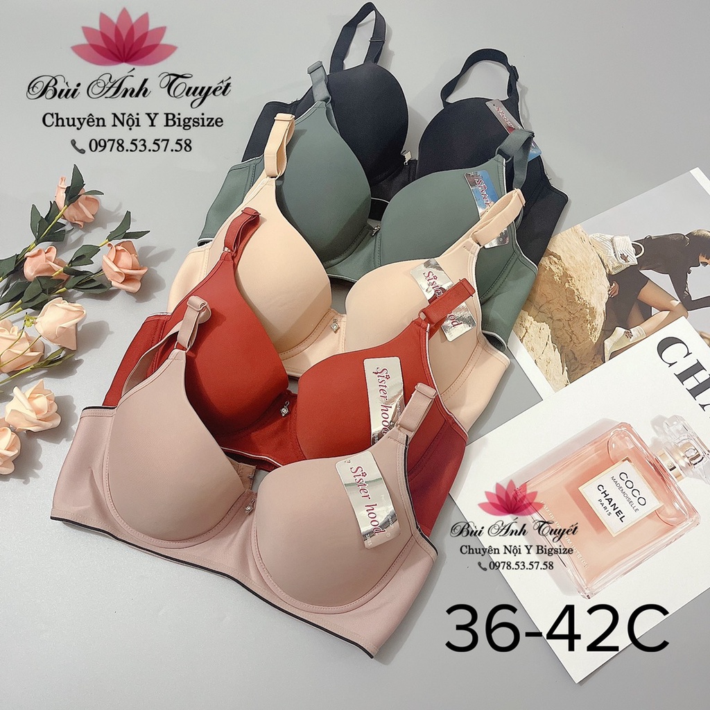 Áo ngực Bigisize Thái lan C452 mút mỏng dành cho chị em ngực to - xệ