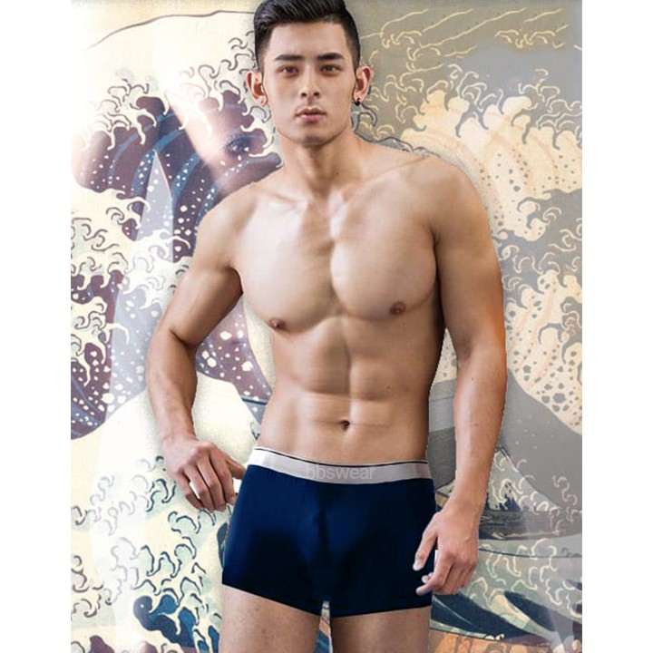 Boxer Lụa Sữa BBS BX011 Xuất Khẩu, Sịp Đùi Thun Siêu Mát Lạnh Bảng Lớn