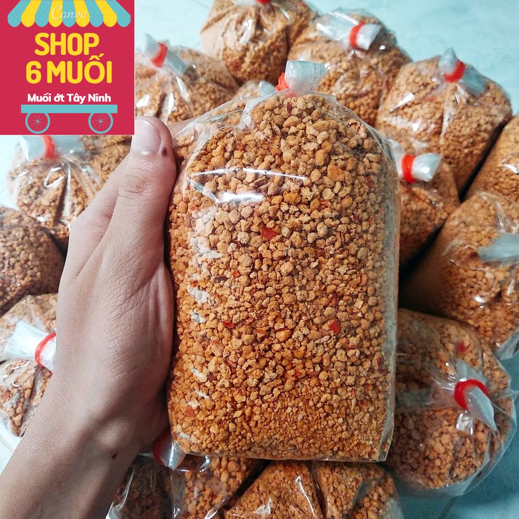 [Ảnh thật] [500gr] Muối ớt Tây Ninh loại thường *HỘT TO* (ăn chay được, có tỏi) | BigBuy360 - bigbuy360.vn