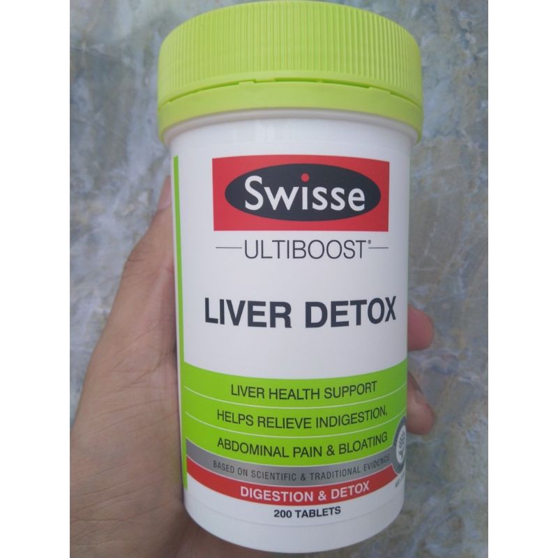 viên uống giải độc gan Swisse Ultiboost Liver Detox 200 viên Úc