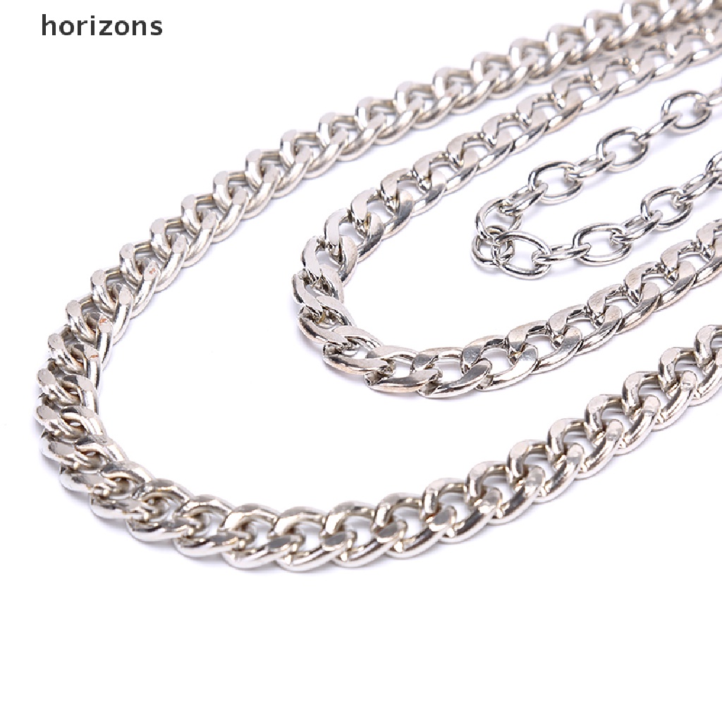 [horizons] Móc Khóa Dây Xích 3 Lớp Bằng Thép Không Gỉ Cho Thắt Lưng (h)
