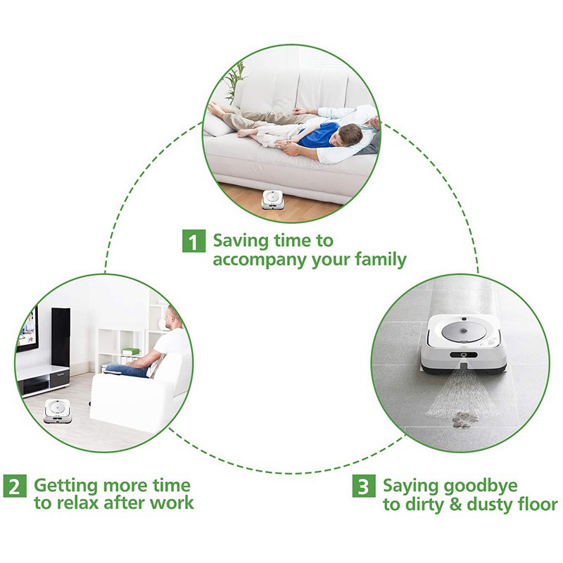 Set 6 miếng lau ướt thay thế cho Irobot Braava Jet M6