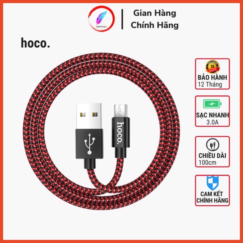 Dây Cáp Sạc Nhanh Hoco X14 Max Type C IPMicro Bảo Hành 12 Tháng