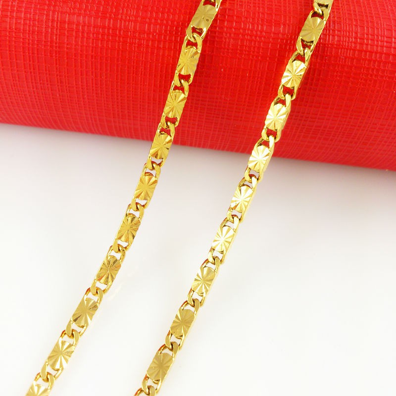 RẺ VÔ ĐỊCH Dây chuyền nam titan det , nữ mạ vàng 24k - ITALY