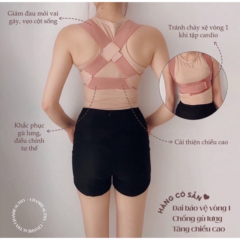 Đai bảo vệ vòng 1 - Khắc phục gù lưng ( size S 33-55kg và size M 55-75kg)