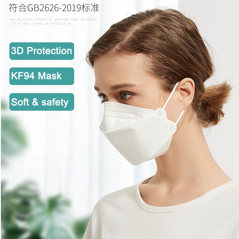 Fashion Korean KF94 Mask Khẩu trang KF94 xuất khẩu Hàn Quốc, chống bụi mịn PM2.5 【SHOPPINGGO】