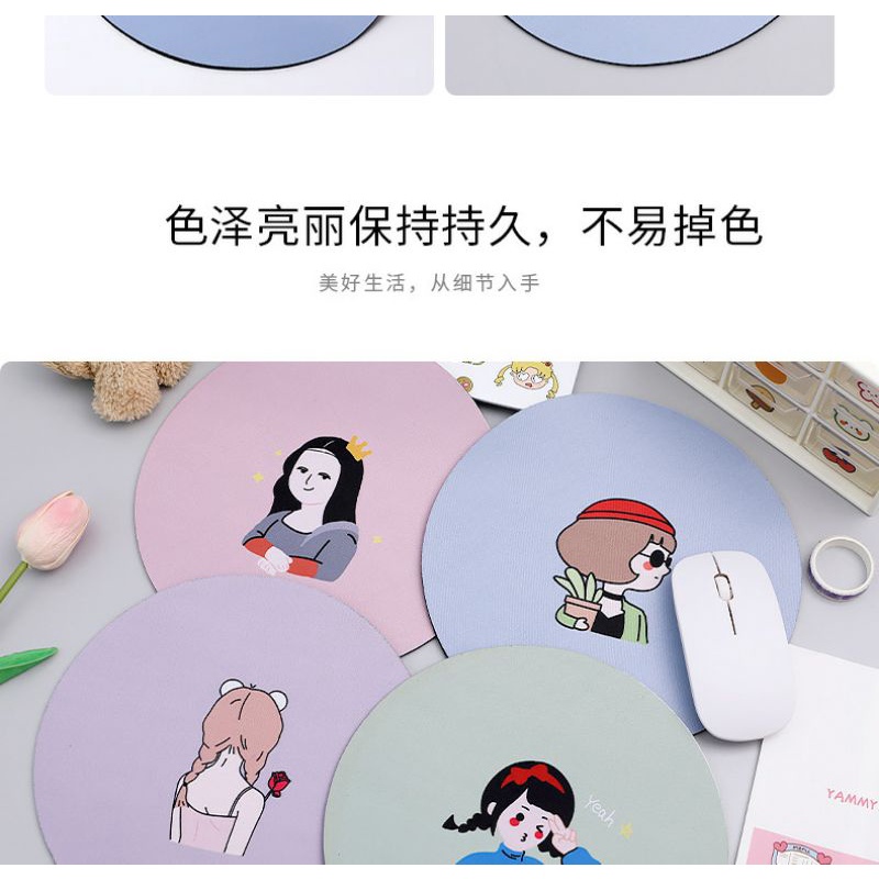 Tấm Lót Chuột Cao Su Chống Trượt Chất Lượng Cao Họa Tiết Hoạt Hình Dễ Thương | BigBuy360 - bigbuy360.vn