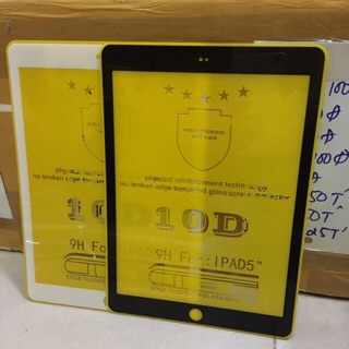 Kính cường lực 10D Full màn hình IPad Air/ Air 2/ Pro 9.7/ IPad 9.7 2017/ 2018 ( Viền màu siêu cứng )