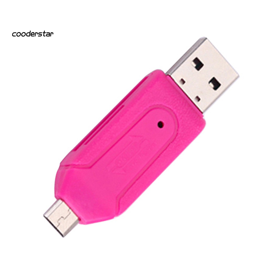 Đầu Đọc Thẻ Nhớ Usb Otg 2 Trong 1 Cho Điện Thoại / Máy Tính