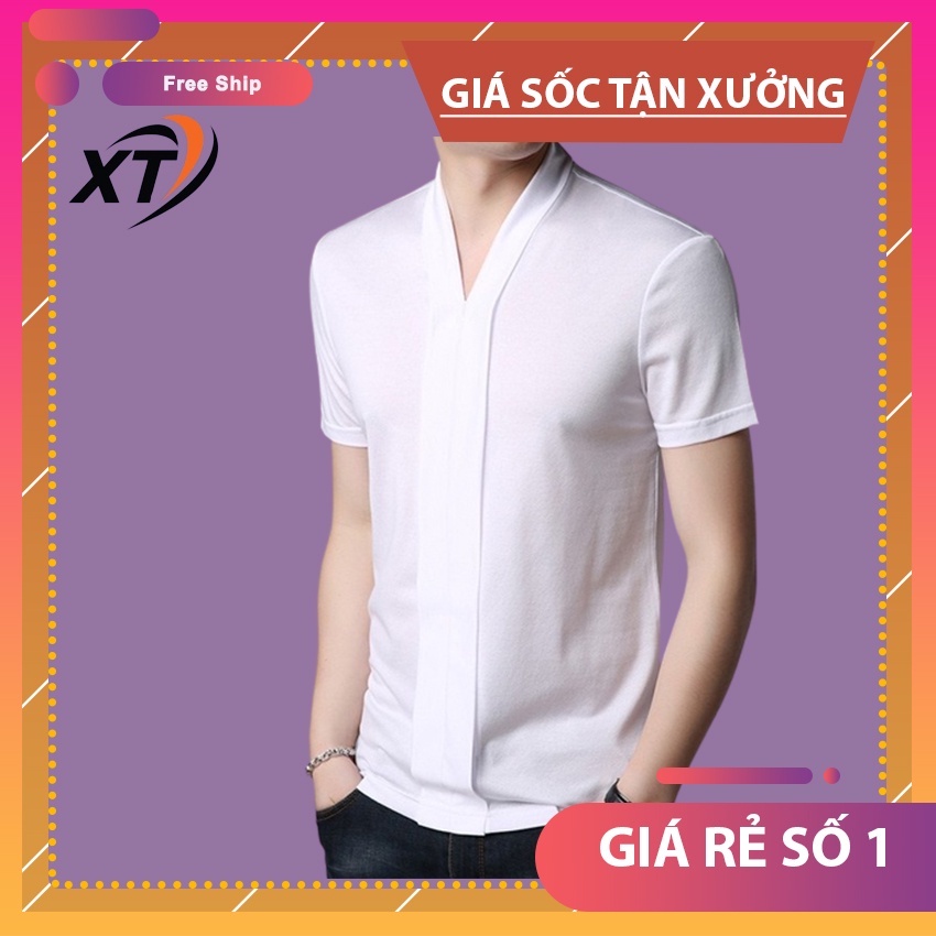 Áo thun nam, Áo phông nam  cộc tay Hàn Quốc form ôm body phù hơp với thời tiết mua hè mã N15