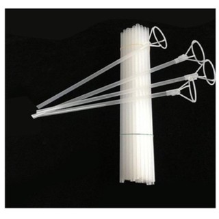Que gắn bóng jumbo trong suốt dài 70cm