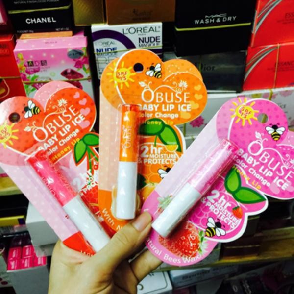 Son dưỡng môi Obuse Baby Lip Thái trái cây - KM [Lẻ-Sỉ]