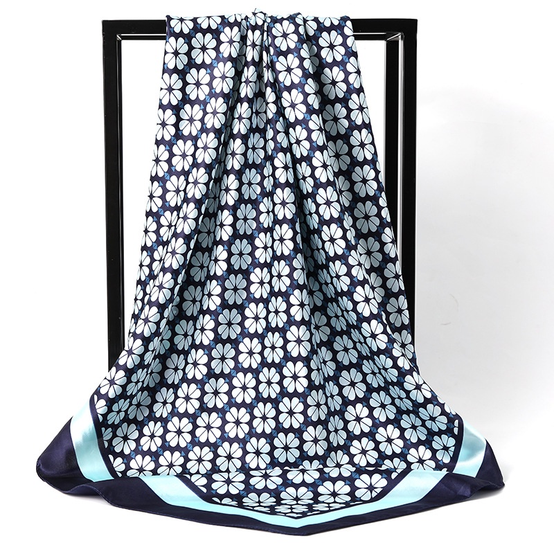 Khăn Choàng Satin Vuông 90CM(35.4inch) Thời Trang Dành Cho Nữ WJ1001-73