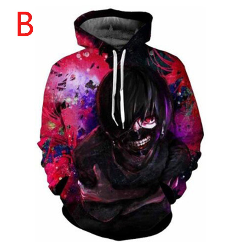 Áo khoác nam tay dài có nón in hình nhân vật Anime Tokyo Ghoul | BigBuy360 - bigbuy360.vn