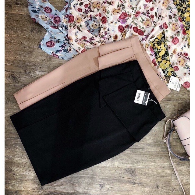 Chân váy bút chì xẻ bên sườn ⭐FREESHIP⭐ chân váy zip thiết kế có tà bèo ở phần bụng - chất liệu Umi mềm mịn co giãn | BigBuy360 - bigbuy360.vn