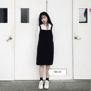 YẾM VÁY ĐEN BASIC ULZZANG - RIÊNG YẾM RỜI