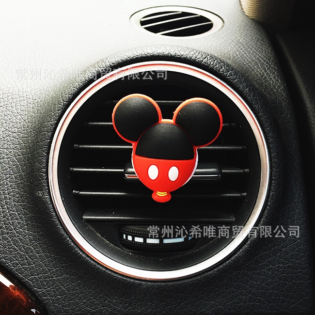 Hoạt Hình Kẹp Khuếch Tán Nước Hoa Gắn Điều Hòa Xe Hơi Hình Chuột Mickey Minnie Đáng Yêu