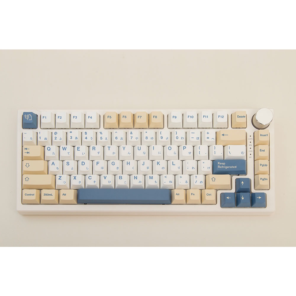 GMK soy milk  Keycaps 135 Keys PBT Material Cherry profile Suitable For 61/68/71/84/87/96/104 And Other Mechanical Keyboards