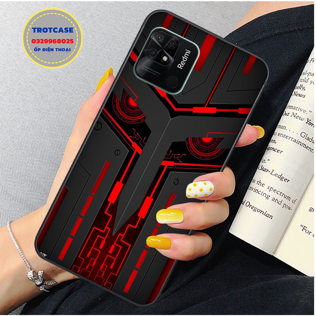 Ốp lưng điện thoại Xiaomi Redmi 10C - in hình vân điện quang vàng và điện quang xanh mới , siêu sắc nét