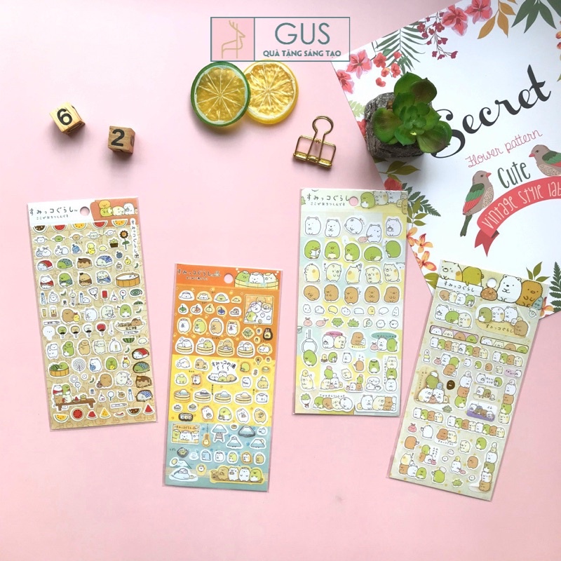 Sticker dán Cao Cấp trang trí quà tặng sáng tạo GusShop