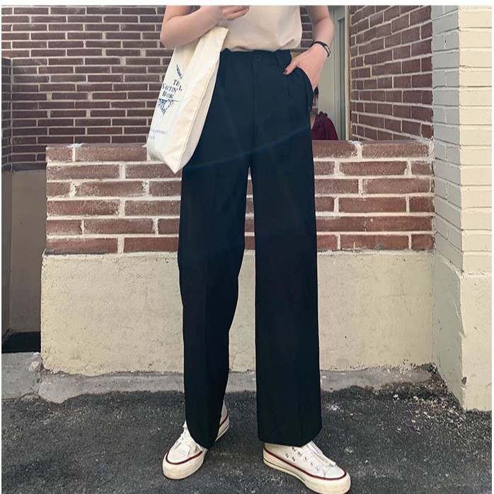 Quần Dài Lưng Cao Dáng Rộng Phong Cách Thời Trang 40522 | BigBuy360 - bigbuy360.vn