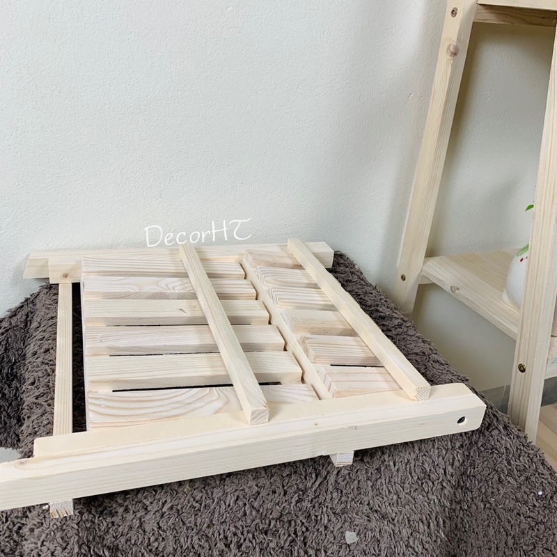 Kệ Gỗ Đa Năng, Kệ Cây Để Bàn Gấp Gọn Gỗ Thông - DECOR HT
