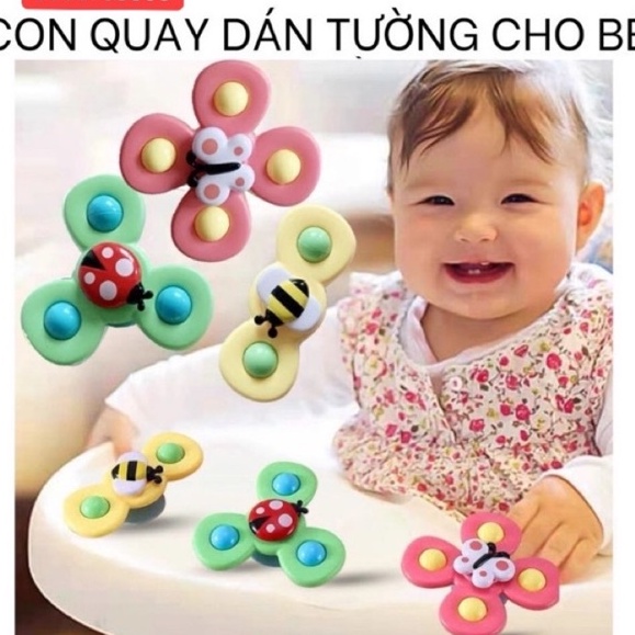Set 3 con quay chong chóng dán tường cho bé