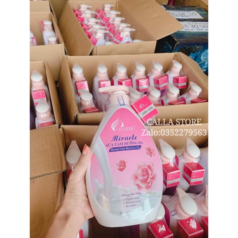 Sữa Tắm Nước Hoa Miracle 1000ml Cho Nữ Tặng xe Nước Hoa Mini