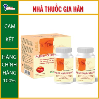 Minh Nhãn Khang Hộp 180 Viên - Giúp Đôi Mắt Luôn Sáng & Ngăn Ngừa Bệnh Lý Về Mắt