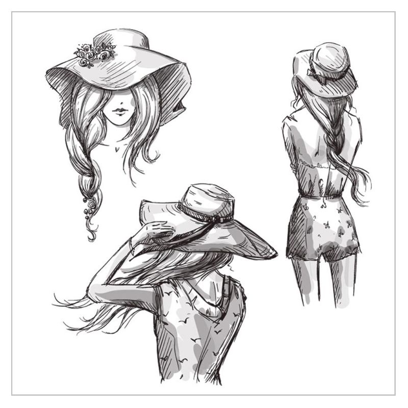 Zzz Girl Trong Suốt Silicon Trong Suốt Tem Seal Cho DIY Album Ảnh Thêu Sò