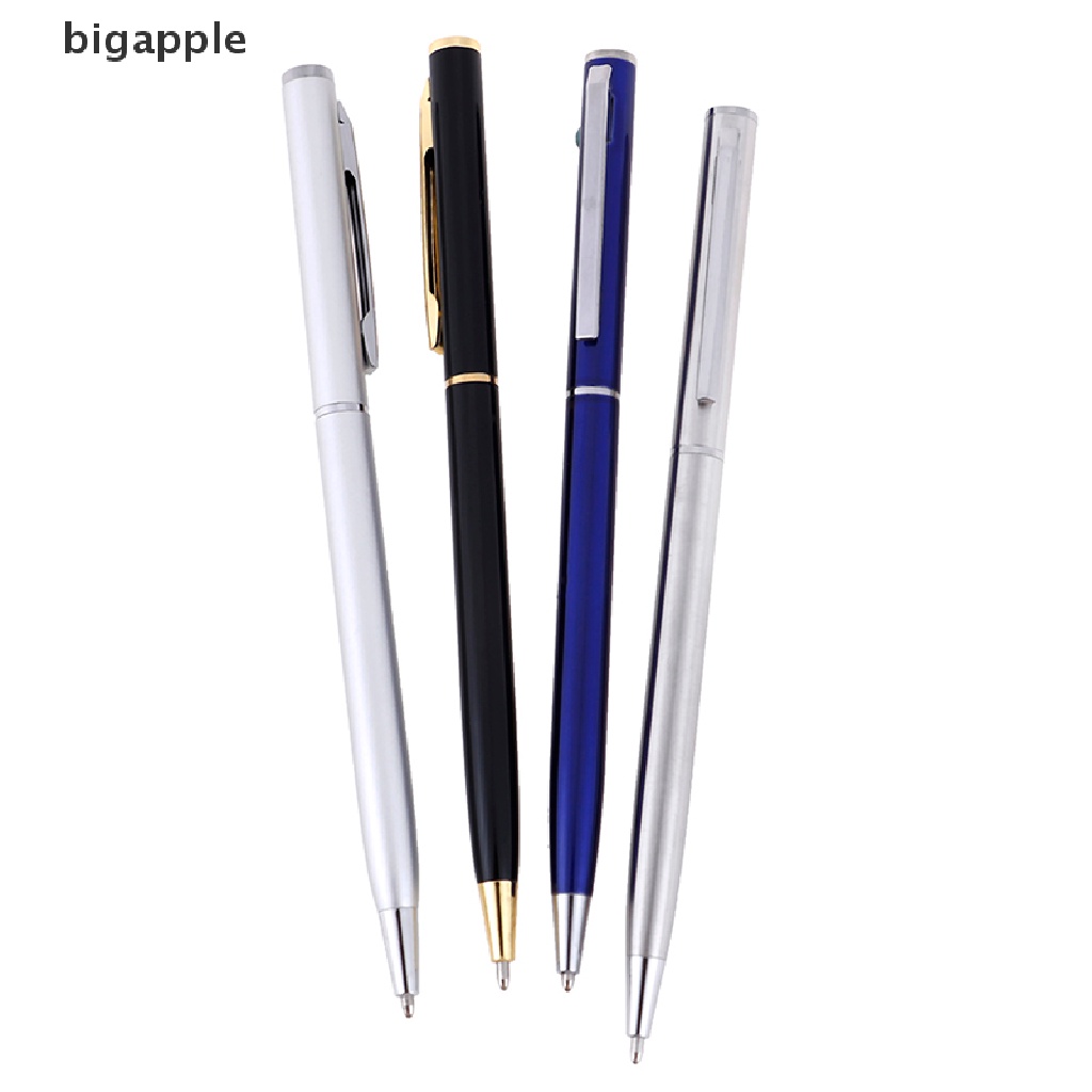 bigapple Luxury Metal Ballpoint Pen 1mm Black Ink Gel Pen Office Writing Stationery Gift RDG