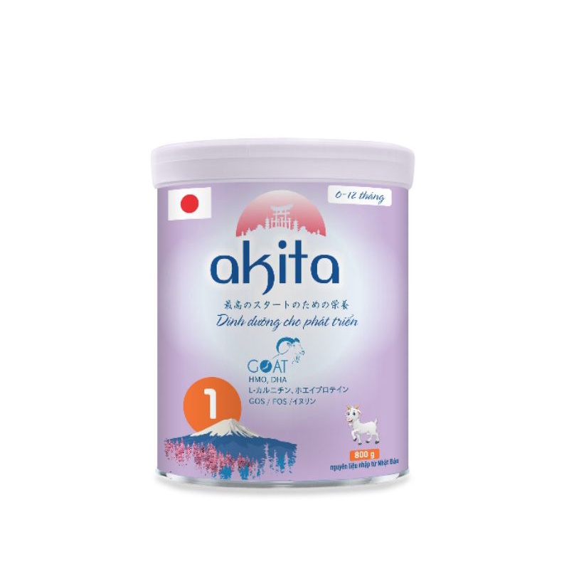 (date 2026) sữa bột AKITA dê 1 800g ( 3l 800g tặng 1l 350g)