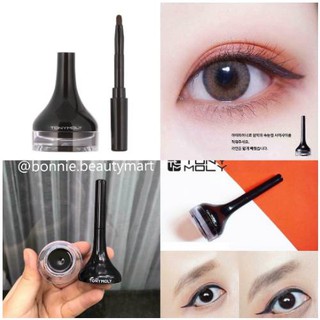 Kẻ Mắt Gel TONYMOLY Chống Nước Không Trôi / Eyeliner Màu Nâu, Đen Đầu Cọ Mềm Dễ Sử Dụng / Trang Điểm Mắt Hàn Quốc