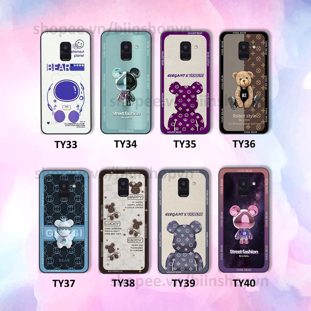 Ốp Samsung A8 2018 / A8 Plus / A8+ hình gấu bear brick đẹp độc lạ, thời trang, cá tính