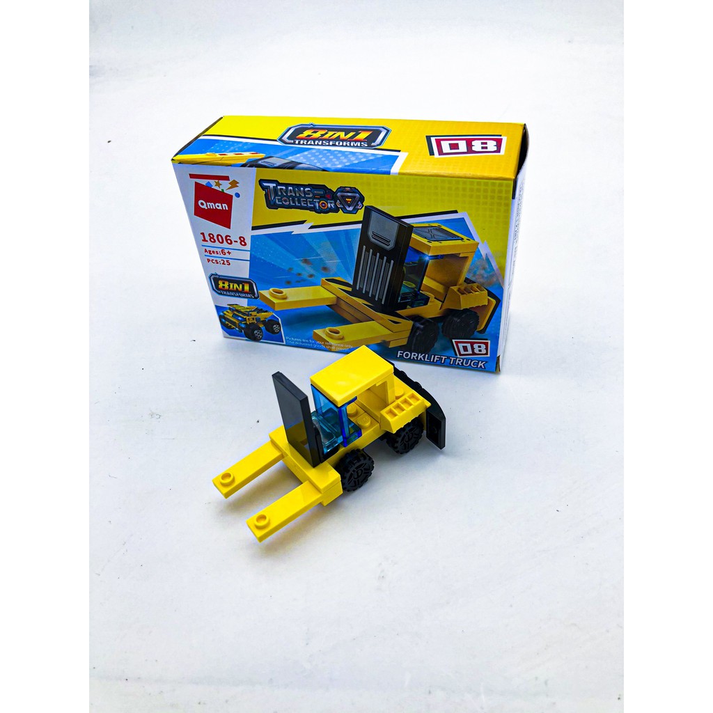 Xe tải hạng nặng 1806 hộp lẻ - Đồ chơi xếp hình lego Qman
