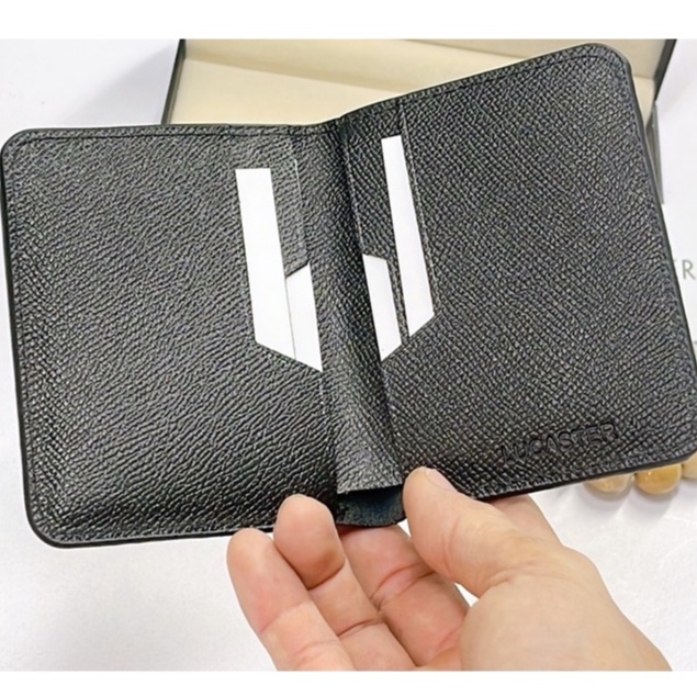 ví nam da thật cao cấp sang xịn ,bóp nam mini citym da bò thật thời trang Lucaster store_LST_040 bảo trì trọn đời