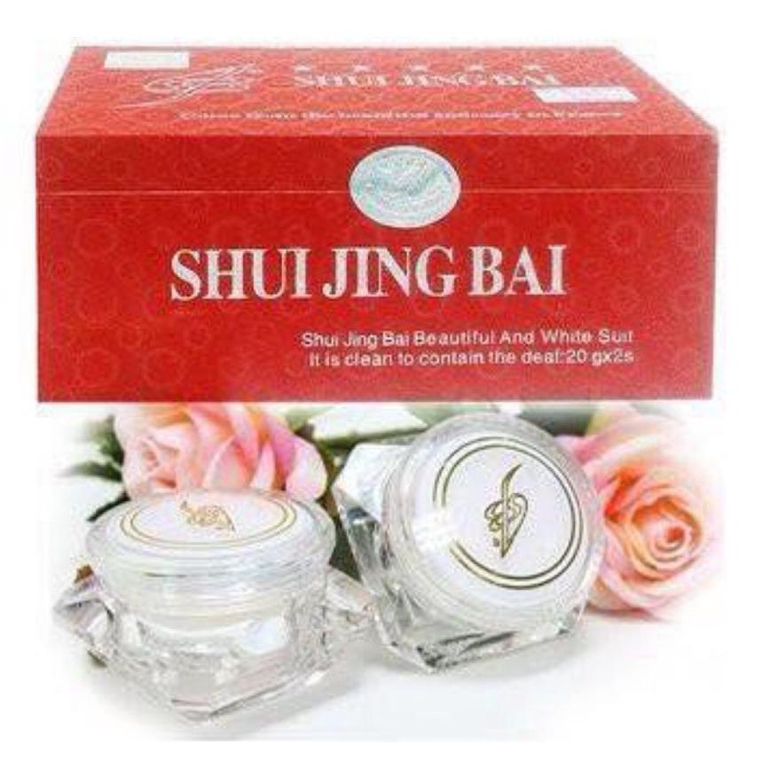 Bộ 2 kem nám tàn nhang, dưỡng trắng da Shui Jing Bai 20g x2, Kem dưỡng da an toàn hiệu quả