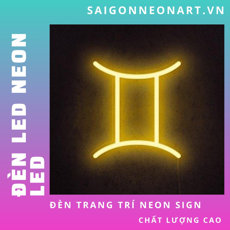 [ HÀNG XUẤT KHẨU ] Đèn trang trí Led neon sign | CUNG SONG TỬ | Sử dụng điện 12V | SaigonNeonArt