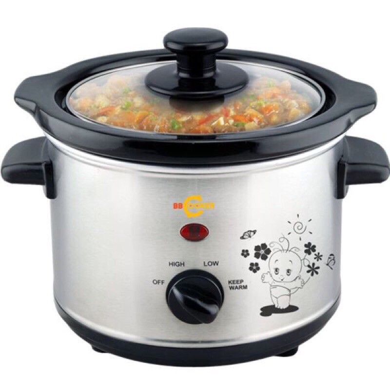 NỒI NẤU CHÁO CHẬM BB COOKER 1,5L/2,5L/3,5L