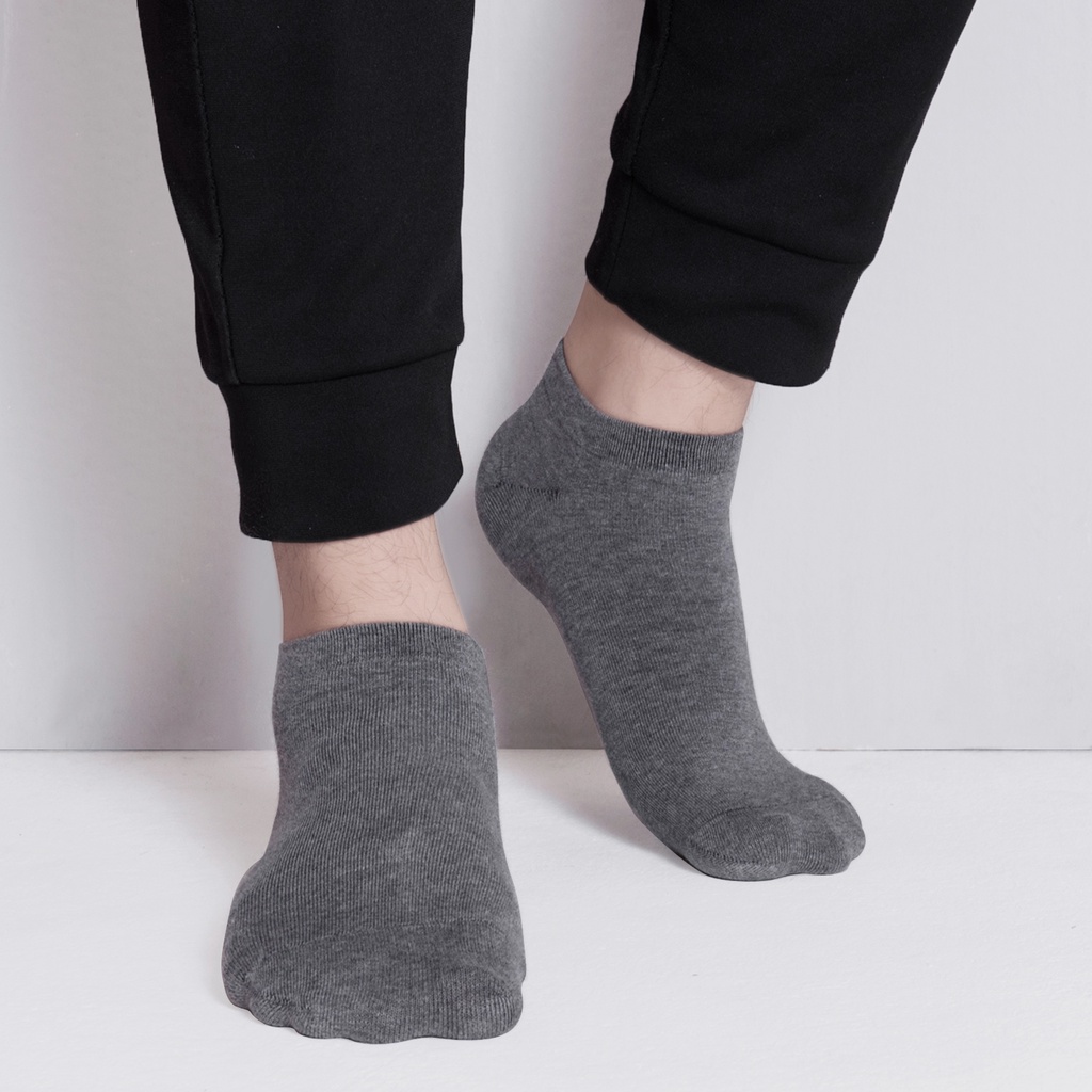 Combo 5 Đôi Tất Nam Cổ Trung Cao Cấp Co&amp;Com Chống Hôi Chân PKTN025 Cotton Kháng Khuẩn Khử Mùi Thấm Hút Mồ Hôi