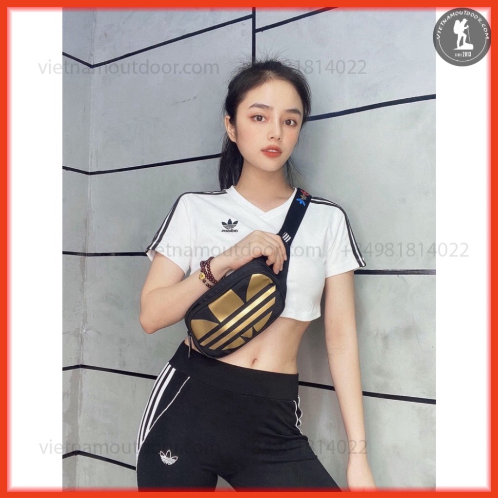 Túi bao tử đeo chéo unisex DV2400 ESS Crossbody Bag Black [MIKI]