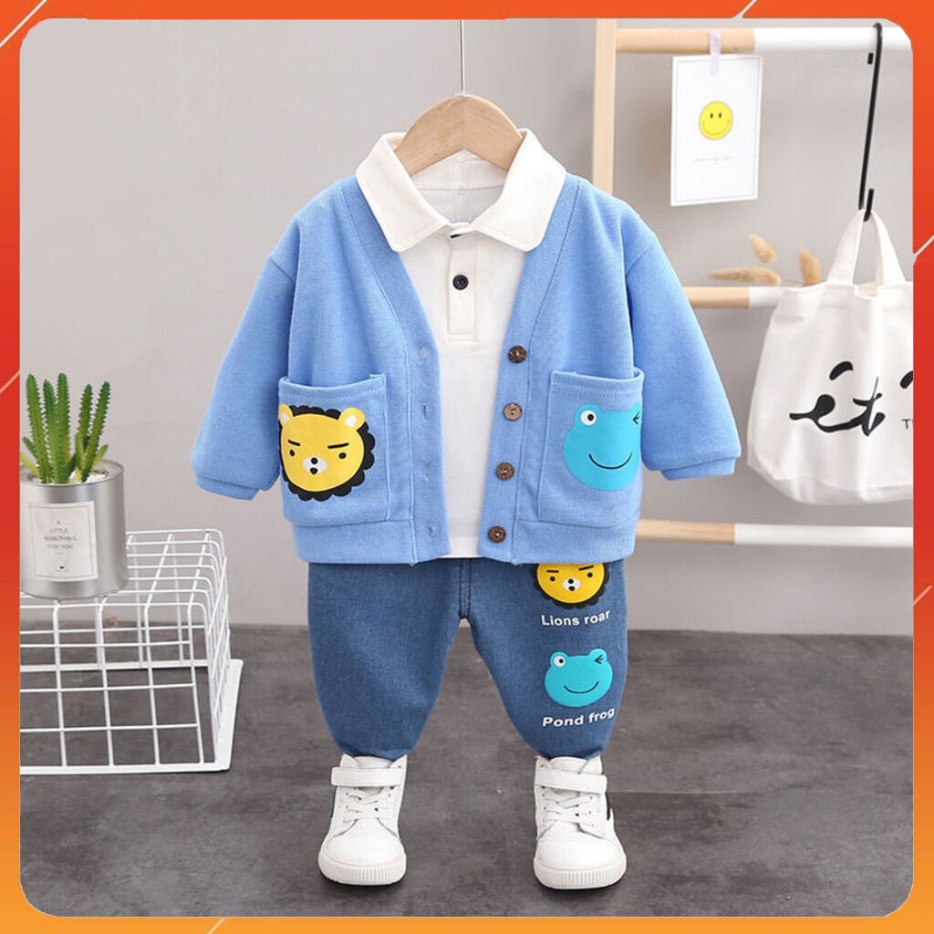 Áo khoác trẻ em BINBON kids, Áo len cardigan cho bé chuẩn hàng xuất khẩu cho bé từ 6-21kg